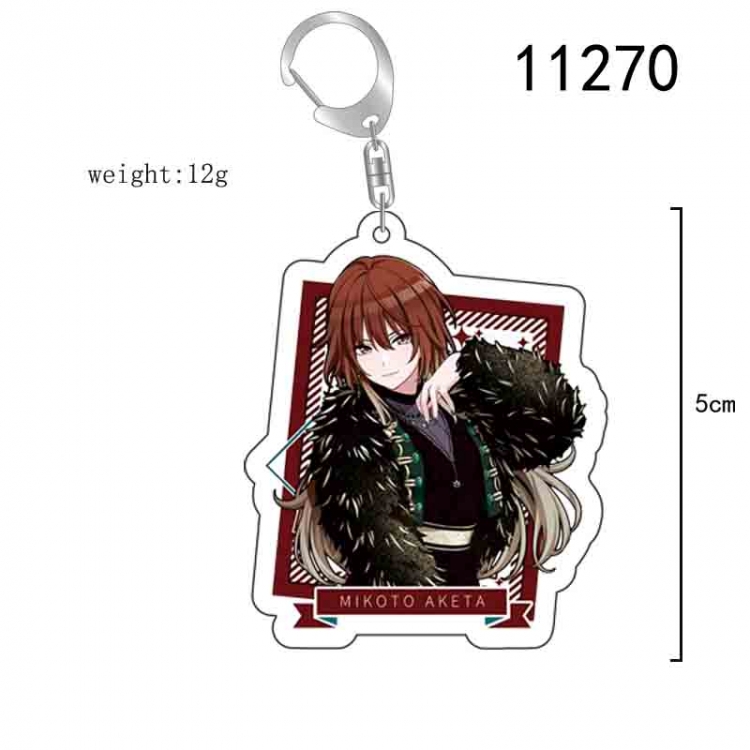 The Idol Master Anime acrylic Key Chain  price for 5 pcs 11270