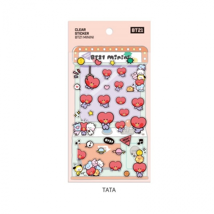 BTS Transparent stickers mini stickers diary phone case stickers  price for 10 pcs 