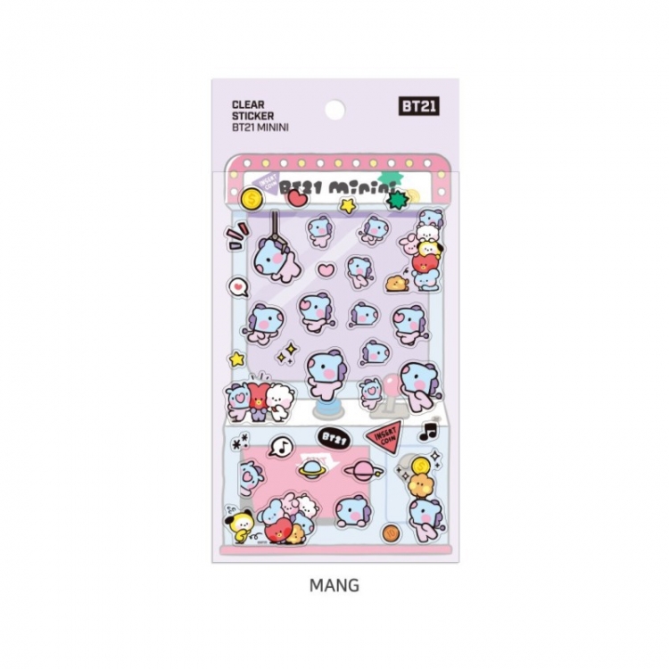 BTS Transparent stickers mini stickers diary phone case stickers  price for 10 pcs 