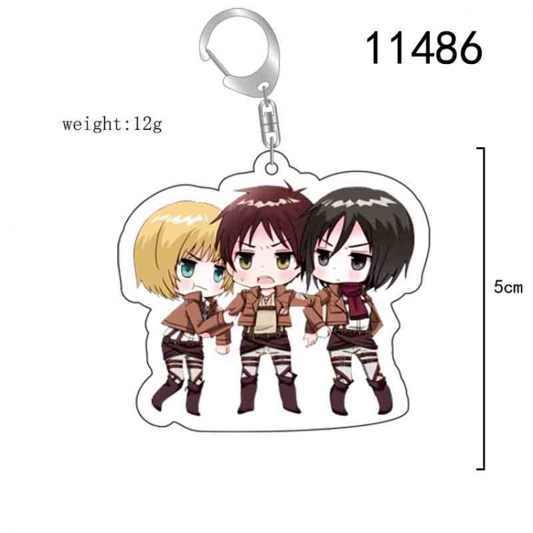 Shingeki no Kyojin Anime acrylic Key Chain  price for 5 pcs 11486