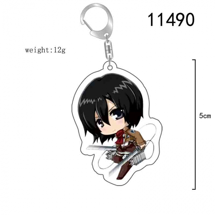 Shingeki no Kyojin Anime acrylic Key Chain  price for 5 pcs 11490