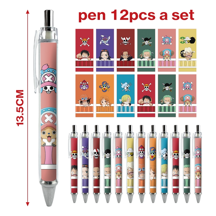 One Piece anime ballpoint pen A set of 12