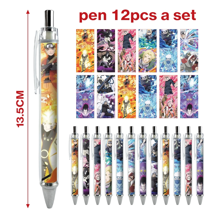 Naruto anime ballpoint pen A set of 12