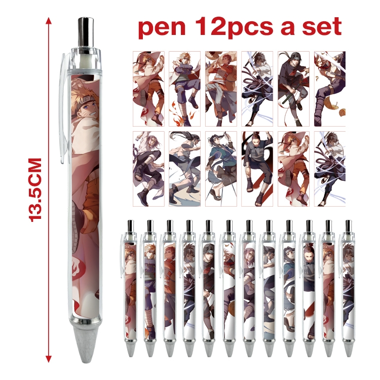 Naruto anime ballpoint pen A set of 12