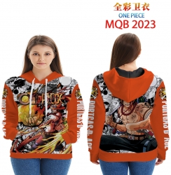 One Piece Full color hooded sw...
