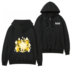 Genshin Impact  Black Hooded T...