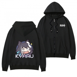 Genshin Impact  Black Hooded T...