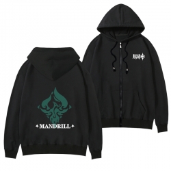 Genshin Impact  Black Hooded T...