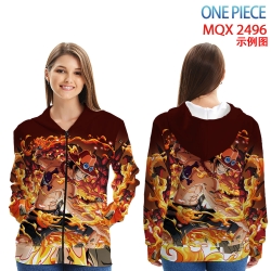 One Piece Long Sleeve Zip Hood...