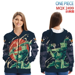 One Piece Long Sleeve Zip Hood...