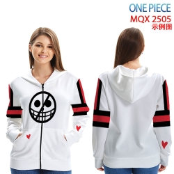 One Piece Anime Zip patch pock...