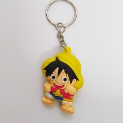 One Piece Anime cartoon keycha...