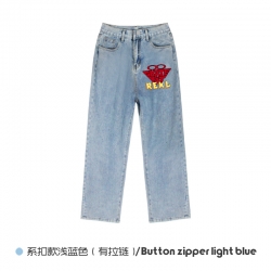 SK∞ Elasticated No-Zip Denim T...