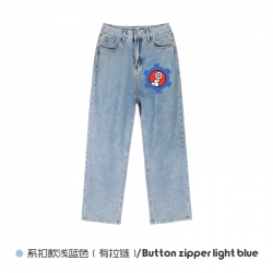 SK∞ Elasticated No-Zip Denim T...