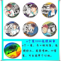 Haikyuu!!Anime round Badge Bri...