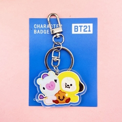 BTS  acrylic keychain cartoon ...