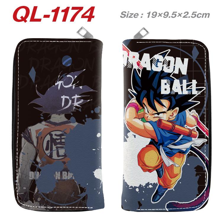 DRAGON BALL Anime pu leather long zipper wallet 19X9.5X2.5CM  QL-1174
