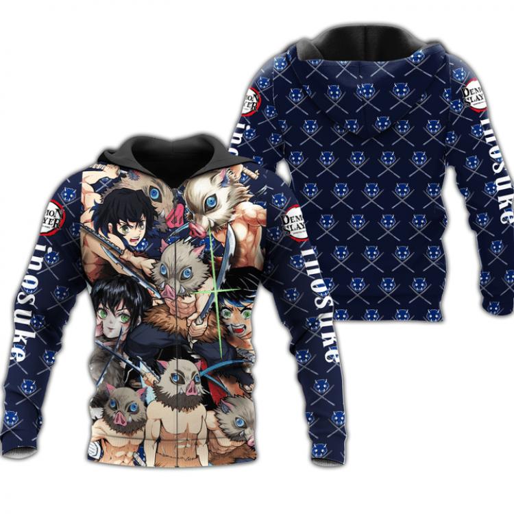 Demon Slayer Kimets Hooded zipper sweater jacket from XXS to 5XL   3 days in advance to order 2 pieces