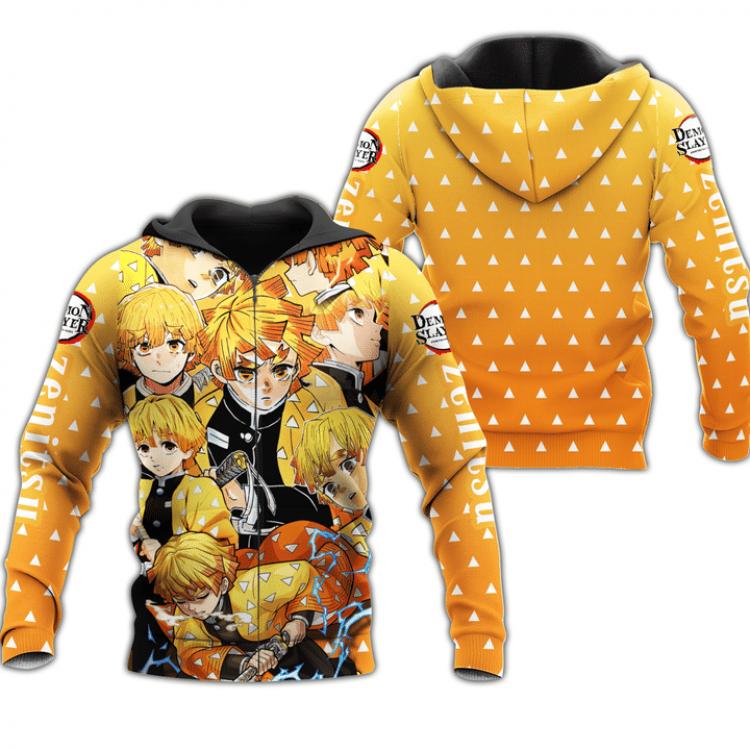 Demon Slayer Kimets Hooded zipper sweater jacket from XXS to 5XL   3 days in advance to order 2 pieces