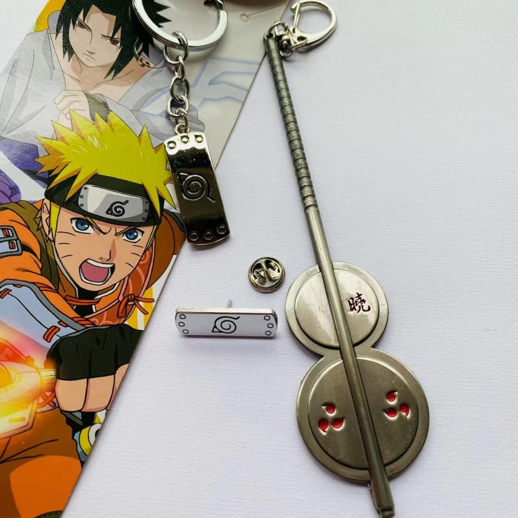 Naruto Anime peripheral metal keychain pendant