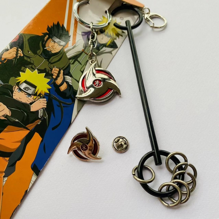 Naruto Anime peripheral metal keychain pendant