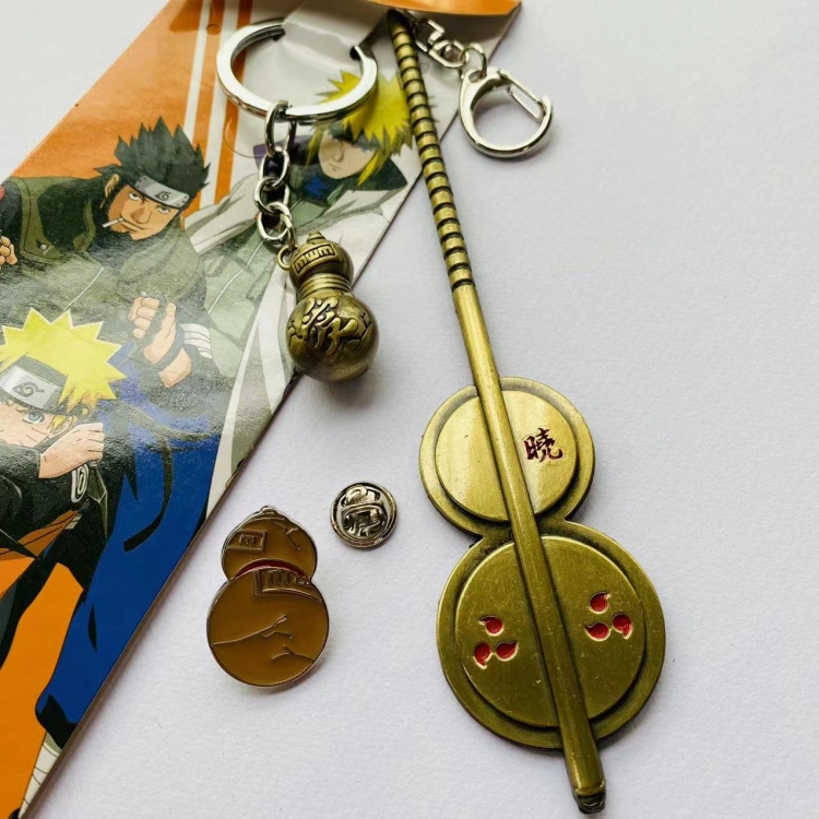 Naruto Anime peripheral metal keychain pendant