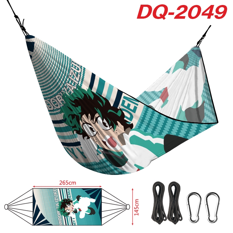 My Hero Academia Outdoor full color watermark printing hammock 265x145cm DQ-2049