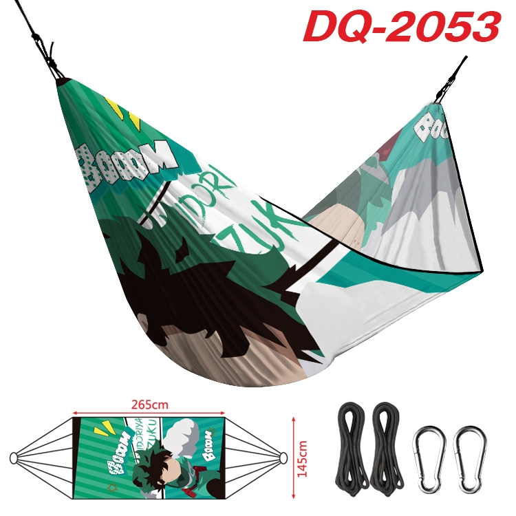 My Hero Academia Outdoor full color watermark printing hammock 265x145cm DQ-2053