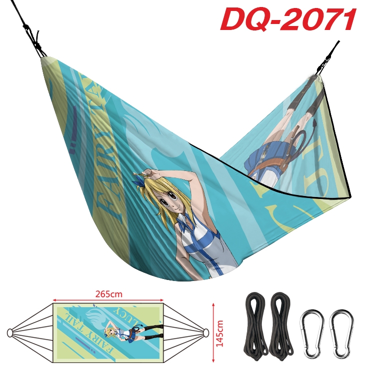 Fairy tail Outdoor full color watermark printing hammock 265x145cm DQ-2071