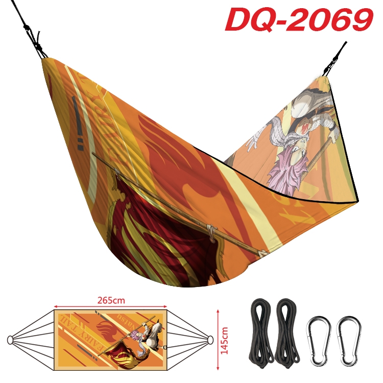 Fairy tail Outdoor full color watermark printing hammock 265x145cm DQ-2069