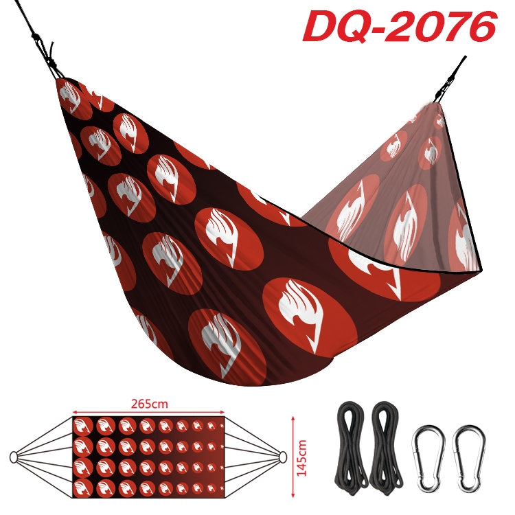 Fairy tail Outdoor full color watermark printing hammock 265x145cm DQ-2076