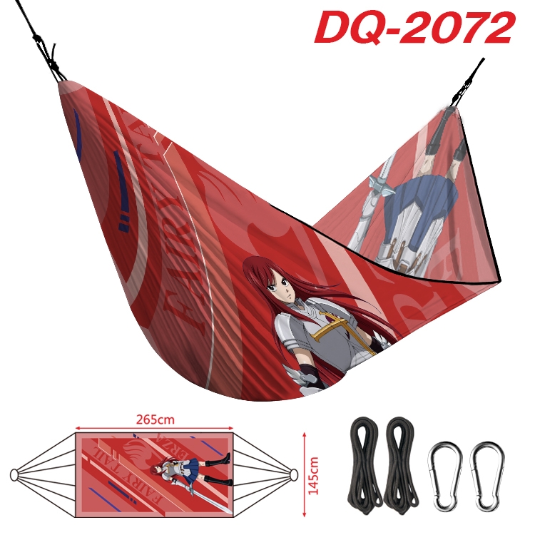 Fairy tail Outdoor full color watermark printing hammock 265x145cm DQ-2072
