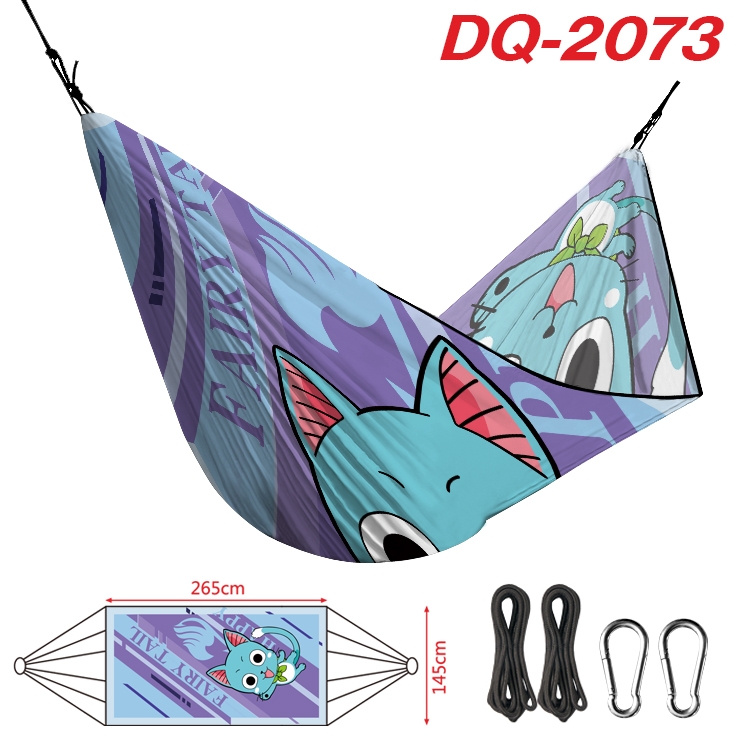 Fairy tail Outdoor full color watermark printing hammock 265x145cm DQ-2073