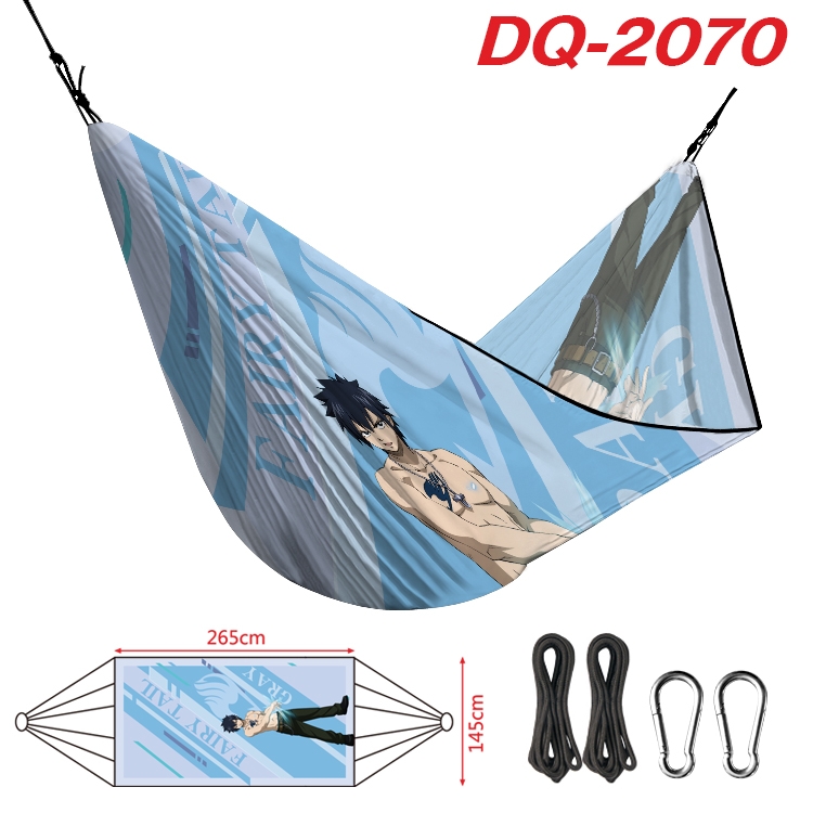 Fairy tail Outdoor full color watermark printing hammock 265x145cm DQ-2070