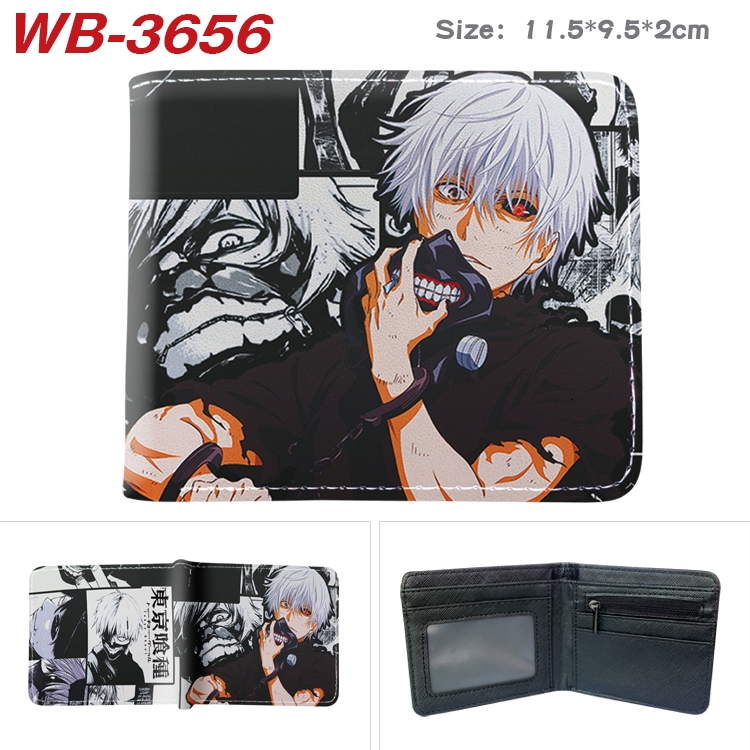 Tokyo Ghoul Anime color book two-fold leather wallet 11.5X9.5X2CM WB-3656A