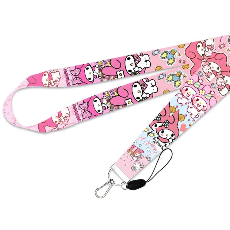 Melody Silver buckle long mobile phone lanyard 45cm price for 10 pcs