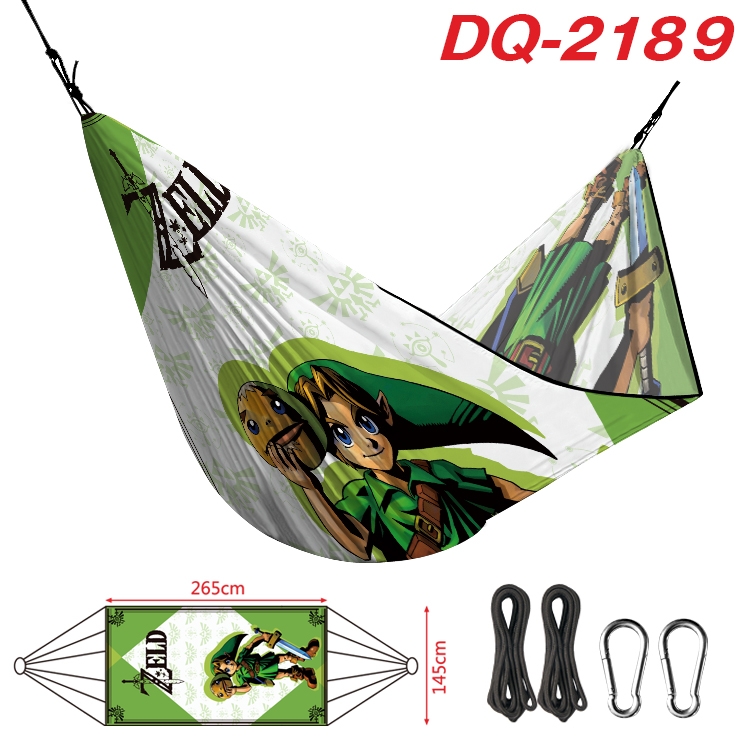 The Legend of Zelda Outdoor full color watermark printing hammock 265x145cm DQ-2189