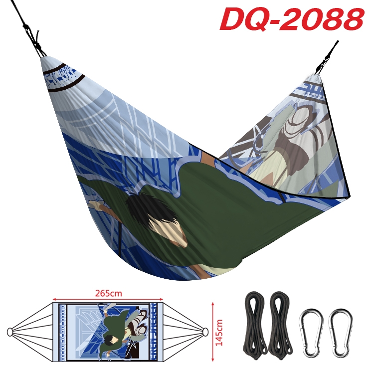 Shingeki no Kyojin Outdoor full color watermark printing hammock 265x145cm DQ-2088
