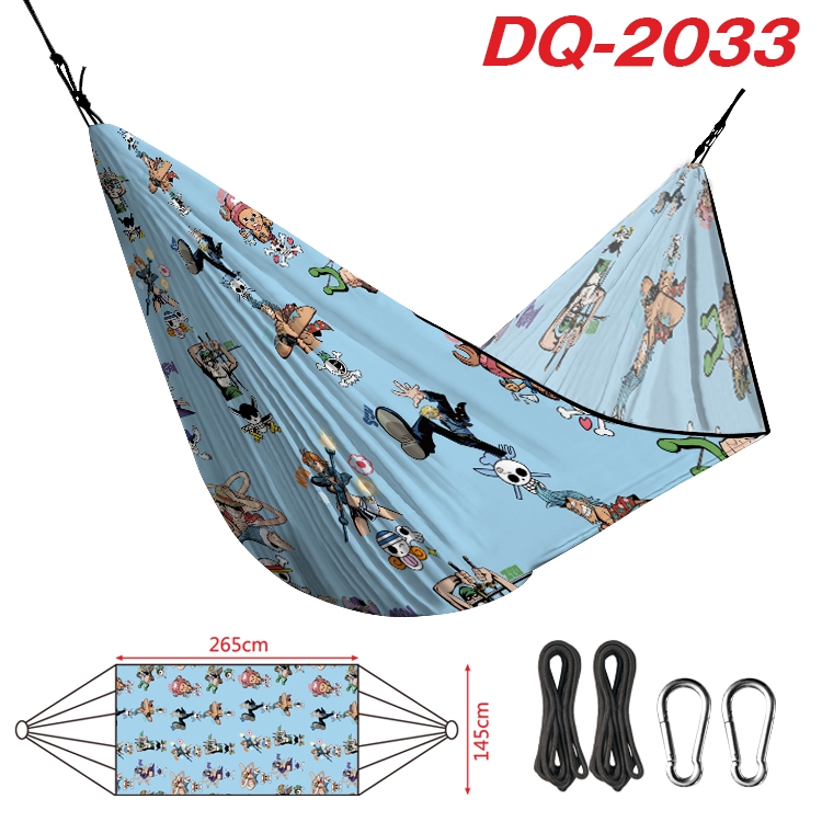 One Piece Outdoor full color watermark printing hammock 265x145cm  DQ-2033