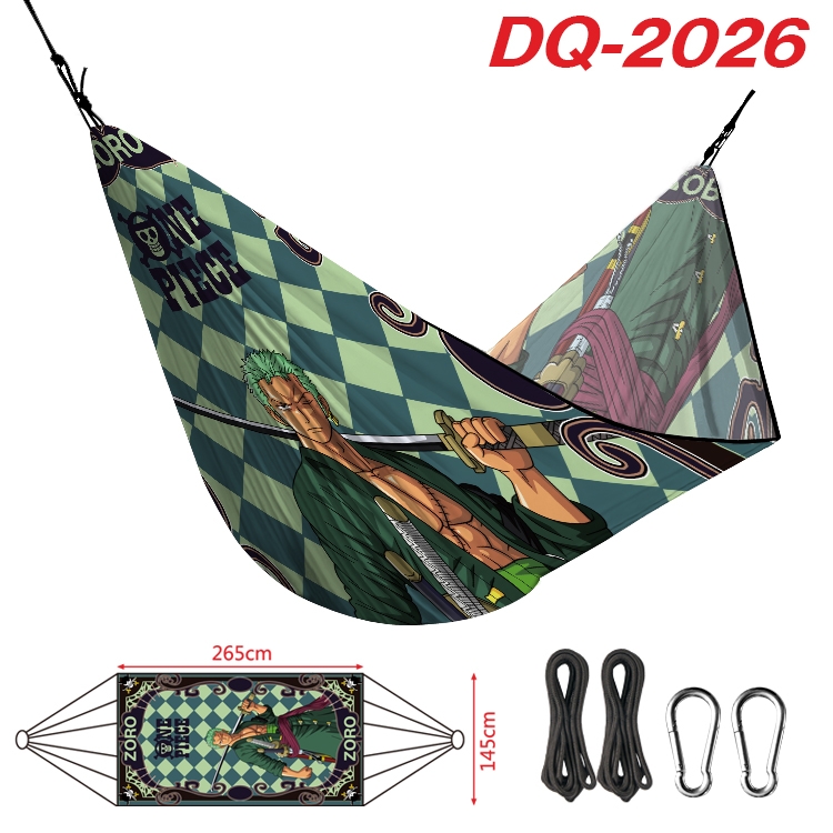 One Piece Outdoor full color watermark printing hammock 265x145cm  DQ-2026