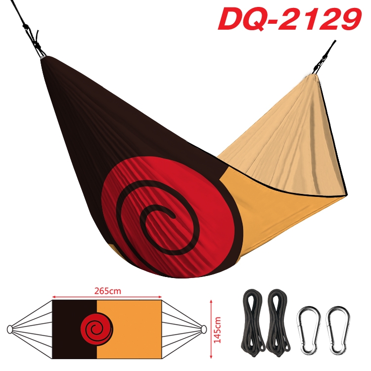 Naruto Outdoor full color watermark printing hammock 265x145cm DQ-2129