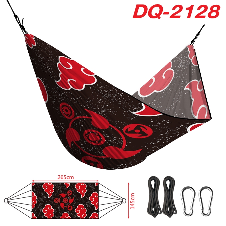 Naruto Outdoor full color watermark printing hammock 265x145cm DQ-2128