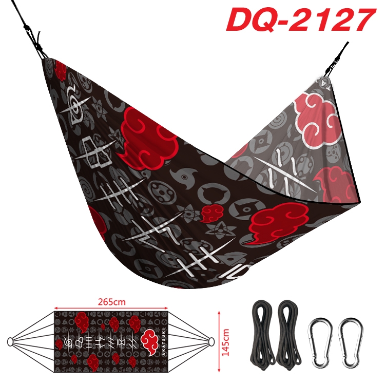 Naruto Outdoor full color watermark printing hammock 265x145cm DQ-2127