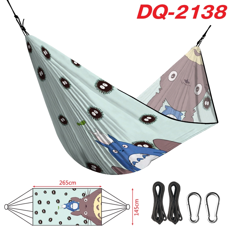 TOTORO  Outdoor full color watermark printing hammock 265x145cm DQ-2138