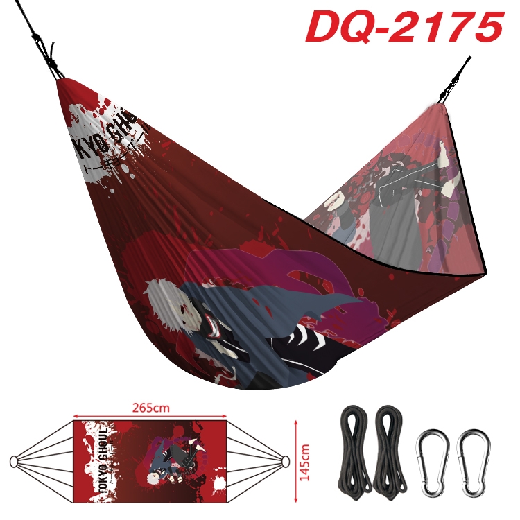 Tokyo Ghoul  Outdoor full color watermark printing hammock 265x145cm DQ-2175