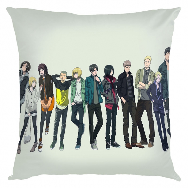 Shingeki no Kyojin Anime square full-color pillow cushion 45X45CM NO FILLING J12-335