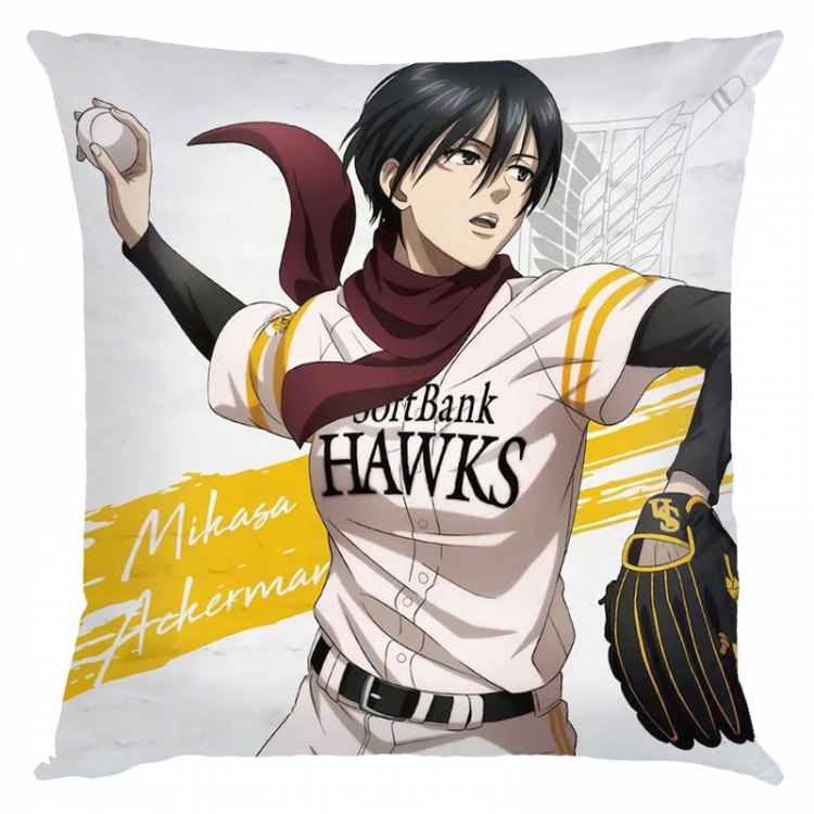 Shingeki no Kyojin Anime square full-color pillow cushion 45X45CM NO FILLING   J12-349