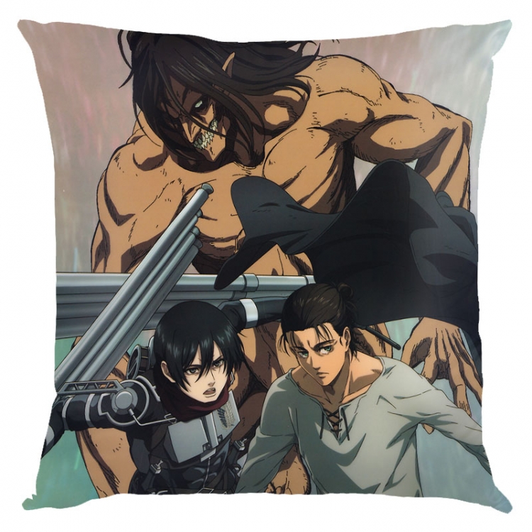 Shingeki no Kyojin Anime square full-color pillow cushion 45X45CM NO FILLING  J12-327