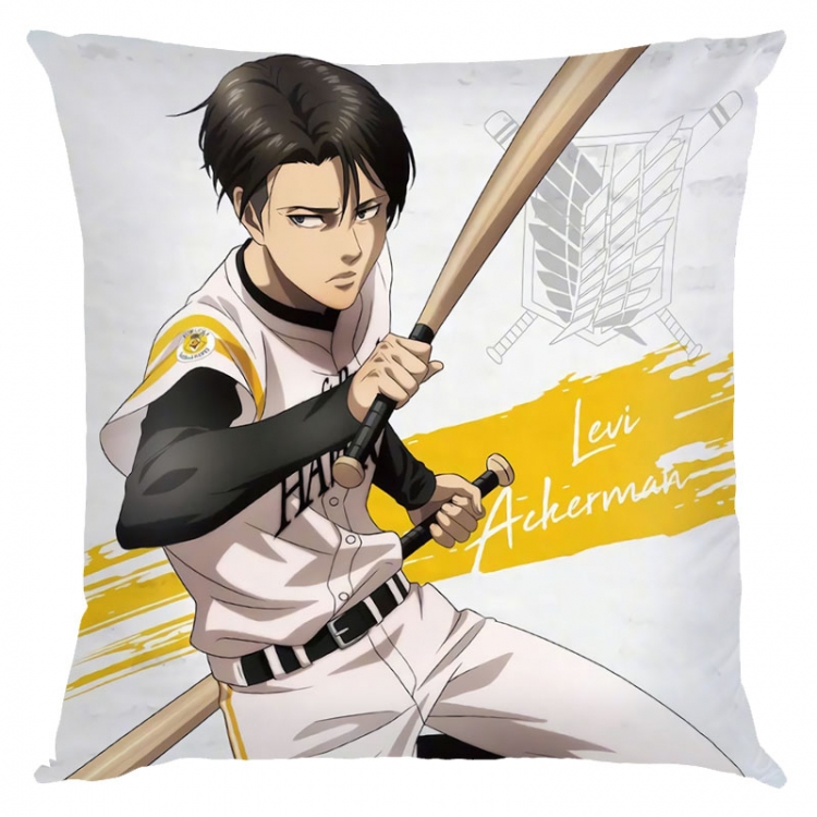 Shingeki no Kyojin Anime square full-color pillow cushion 45X45CM NO FILLING  J12-347