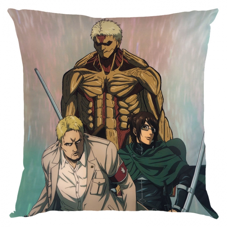 Shingeki no Kyojin Anime square full-color pillow cushion 45X45CM NO FILLING  J12-321
